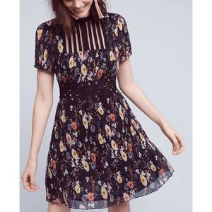 Anthropologie Blue Floral Mini ✨